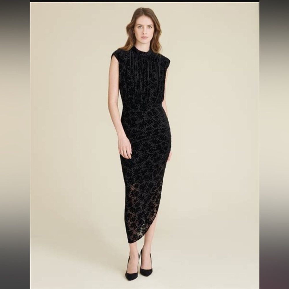 Veronica Beard Kendall Burnout Velvet Dress